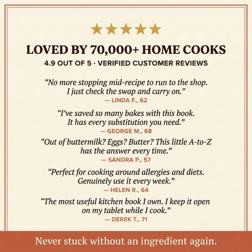 The Ingredient Swap Guide | 500+ Easy Substitutions for Whatever You're Missing