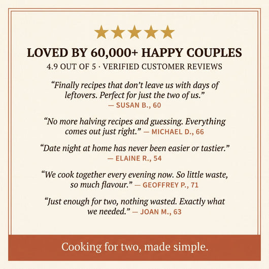 Recipes for Two | 100+ Perfectly Portioned Meals: No Leftovers, No Waste, No Fuss